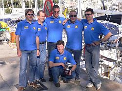 Die hessische Crew mit Skipper Marcus Pfeiffer