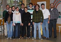 v.l.n.r.: Dieter Borst, Dominic Brodt, Sophie Schäfer, Jessica Oberheim, Andreas Ott, Eva Deichmann, Mitja Leiphold, Benjamin Kratz, Marcus Pfeiffer, Hans Günther Müller.