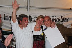 Die Deutschen Meister Micki Liebl, Petra Dietz und Lars Walter (v.l.n.r.).
