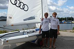 Henrik Simon(li.) und David Heitzig (re) in ihrem neuen Outfit der Nationalmannschaft.