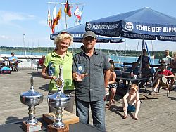 1. Platz v.l.n.r. Ulrike Funke u. Uwe Stumpf  