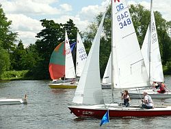 Regattaszenen auf dem Main.