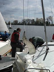 Fertigmachen zum Start
