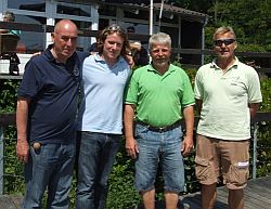 v.l.n.r. 4. Platz Detlev Guminski, 3.Platz Konstantin Mehr,1.Platz Rainer Haacks, 2. Platz Karl-Heinz Erich.