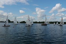 Die Boote kurz vor dem Start