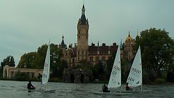 Hessische Laser beim Training vor dem Schweriner Schloss.