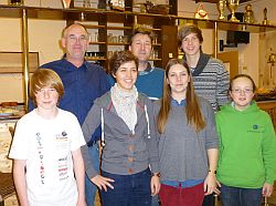 Der Jugendvorstand v.li.: Felix Laukhardt, LJO Reinhard Linke, Eva Deichmann, Marcus Pfeiffer, Ann-Kathrin Dübbers, Benedikt Walkembach, Antonia Gförer