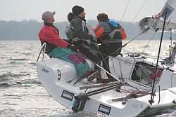 Das Team vom Segelclub Inheiden in Action.