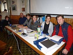 Der Jugendvorstand des HSeV: v. li. Felix Laukhardt, LJO Reinhard Linke, Benedikt Walkembach, Annka Dübbers, Eva Deichmann, stellv. LJO Marcus Pfeiffer.