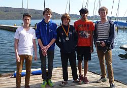 Das hessische Team, von links: Victor von Canstein, Max Hedtke, Felix Laukhardt, Kim Christjan Sator, Erik Techen.