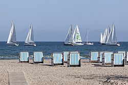 Start der Gruppe F vor Warnemünde.