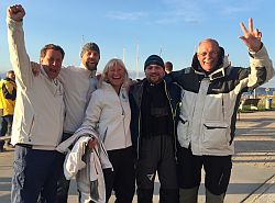 Teilnehmer des SCI v.l. Christian Fischer, Jochen Brune, Uschi Jung, Lars Albert, Teammanager: Uli Tiegel.