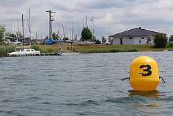 Das Vereinsgelände des Segelvereins Biblis.