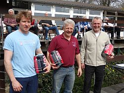 v.l.n.r.: 2. Rang Konstantin Mehl, 1. Rang Rainer Haacks, 3.Rang Uwe Barthel.