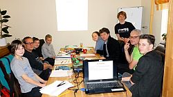 v.l. Agatha Wycislik, Holger Alix, Timo Laukhardt, Theo Gnass, Antonia Gfrörer, Stefan Gfrörer, Felix Laukhardt, Norbert Vechtel, Max Hedtke.