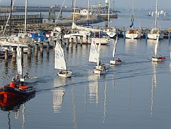 Rückkehr nach dem Training in Warnemünde