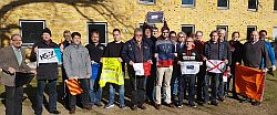 Mit Wissen angereichert: Die Teilnehmergruppe mit Seminarleiter Karlo Schmiedel (2. v. li.).