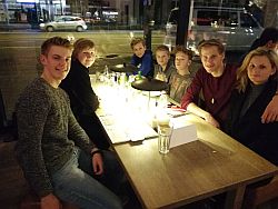 Ausklang beim Abendessen.