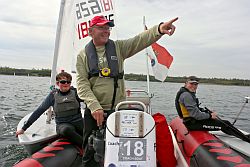 Da gehts lang: Erik Pitzner, Thomas Laukhardt, Lea Feil 