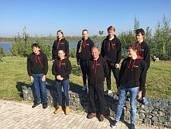 Sailing Team Hessen /Hinten: Charlotte Strohfeld, Marlene Brandis, Felix Laukhardt, Martin Gutermuth Vorne: Erik Pitzner, Lea Feil, Thomas Laukhardt, Maurice Horras