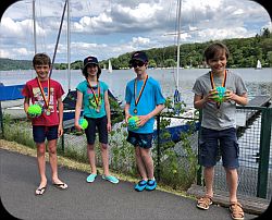 Von links nach rechts: Matteo Giacomini, Elisa Iglesias Sichar, Diego Iglesias Sichar, Jacob Akerson Besier.