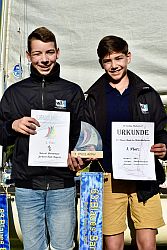 nach der Siegerehrung: links Patrick Zimmermann, rechts Jan Henrik Klocke Vazquez.