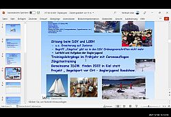 Mittels ppt-Vortrag berichtet der LJO